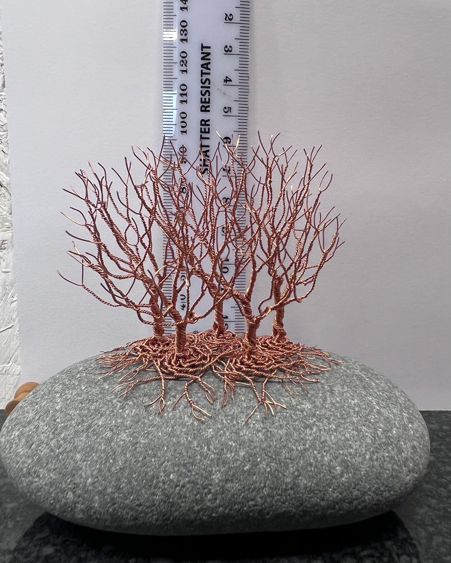 Nearly Home/Nearly There Sculpture - Copper on Pebble - Small