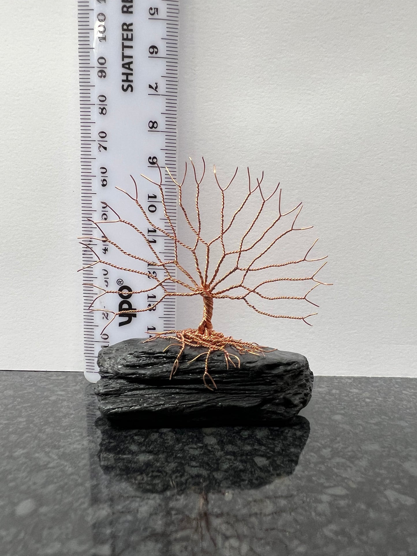 Celtic Tree of Life Sculpture - Copper on Slate - Small