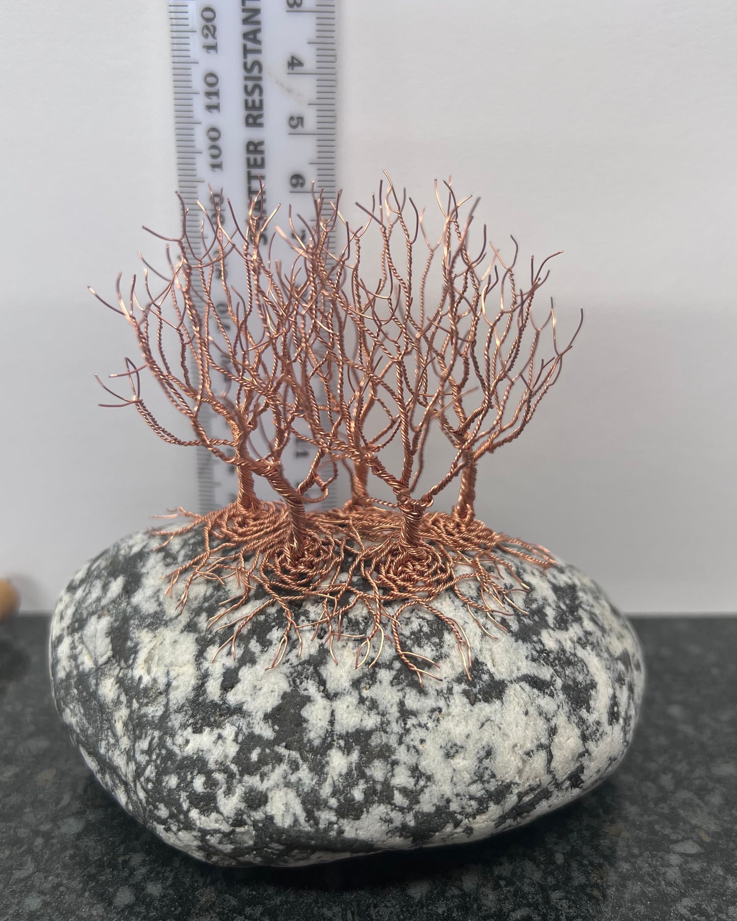 Nearly Home/Nearly There Sculpture - Copper on Pebble - Small