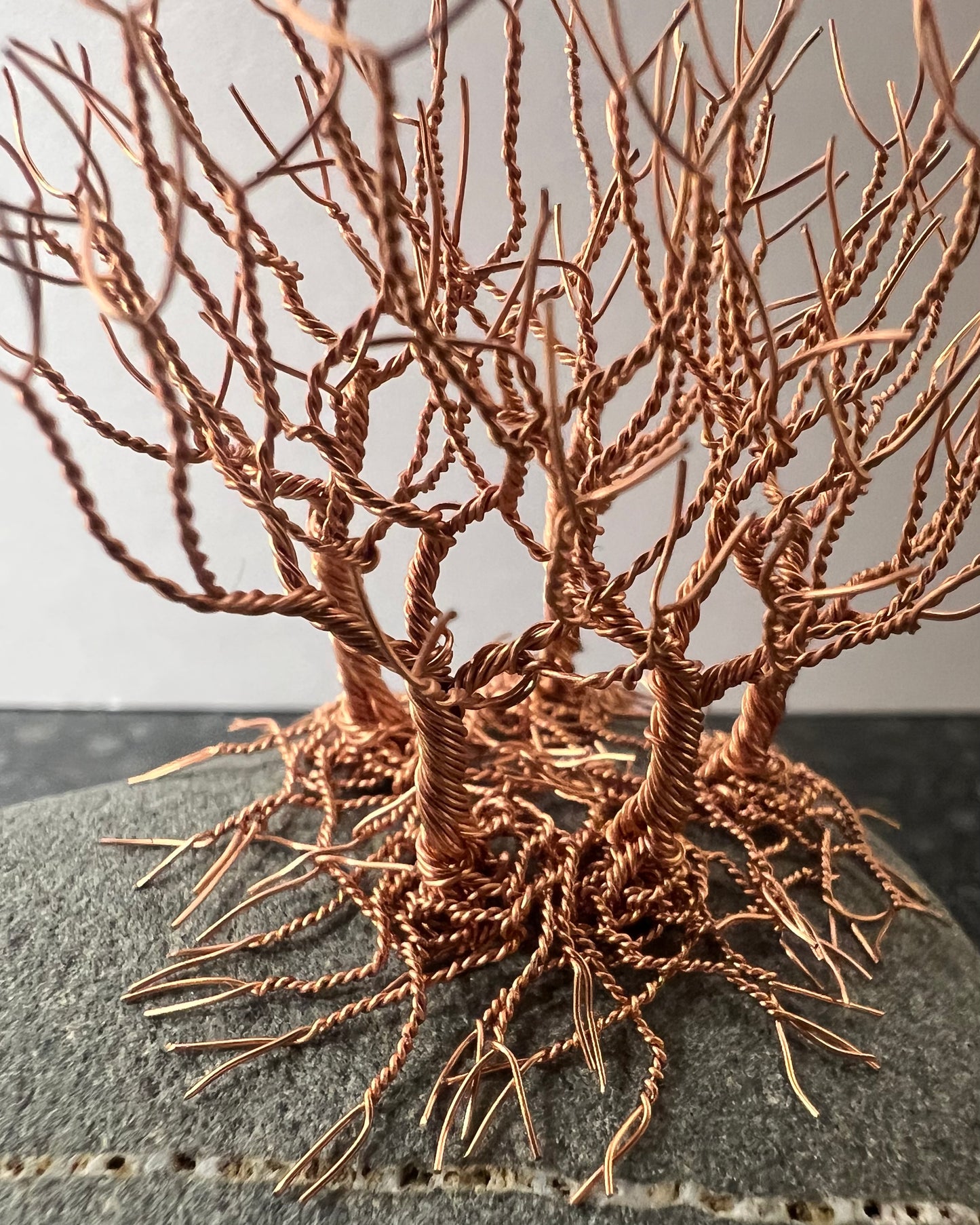 Nearly Home/Nearly There Sculpture - Copper on Pebble - Mini