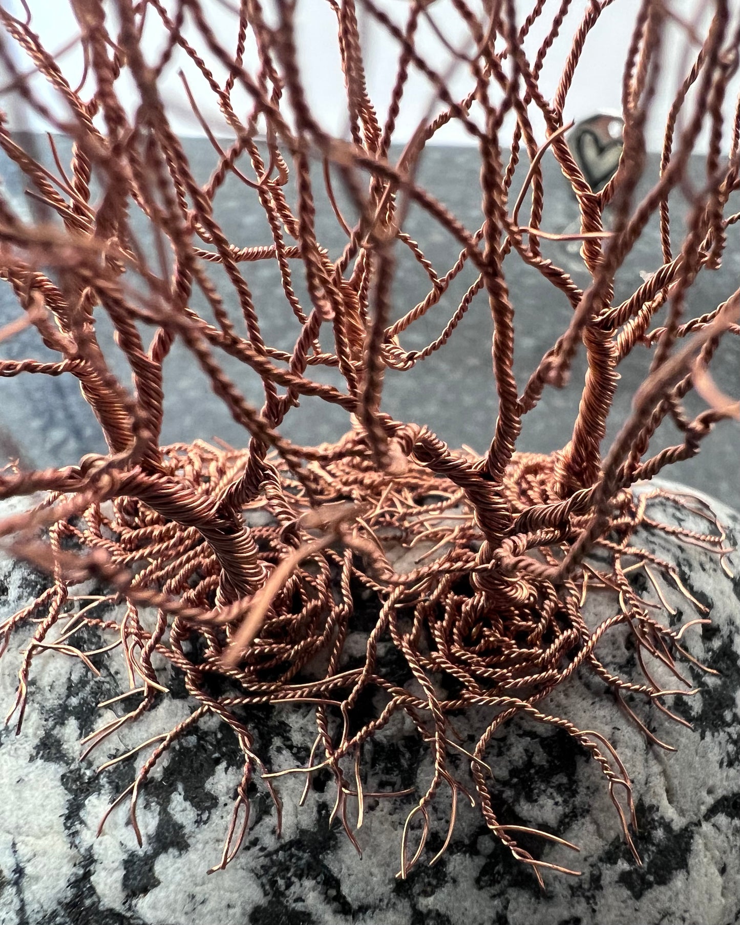 Nearly Home/Nearly There Sculpture - Copper on Pebble - Small
