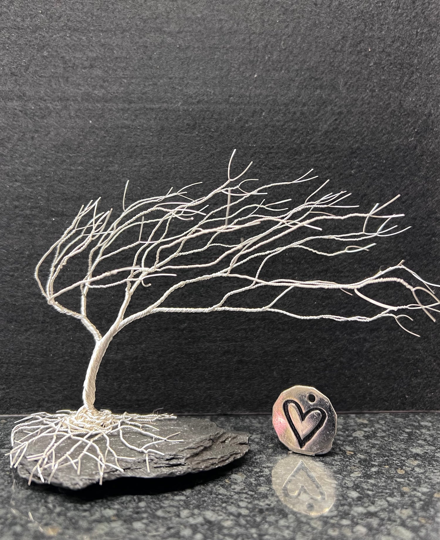 Windswept trees